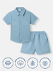 Boys Shirt and Shorts Set | Front Pocket Shirt | Clothing Set for 2-10 Years