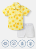 Nautinati Girls' All-over Print Cotton Poplin With Chest Pocket