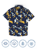Nautinati Disney Boys Cotton Mickey, Donald and Goofy Print Oversized Shirt