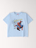 Nautinati Boys Spiderman Print Cotton T-shirt | Regular T-shirt for 2 to 10 Years