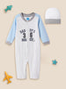 Nautinati Soft Cotton Romper Sleepsuit With Accessories For Infants Newborn Baby Boys & Girls