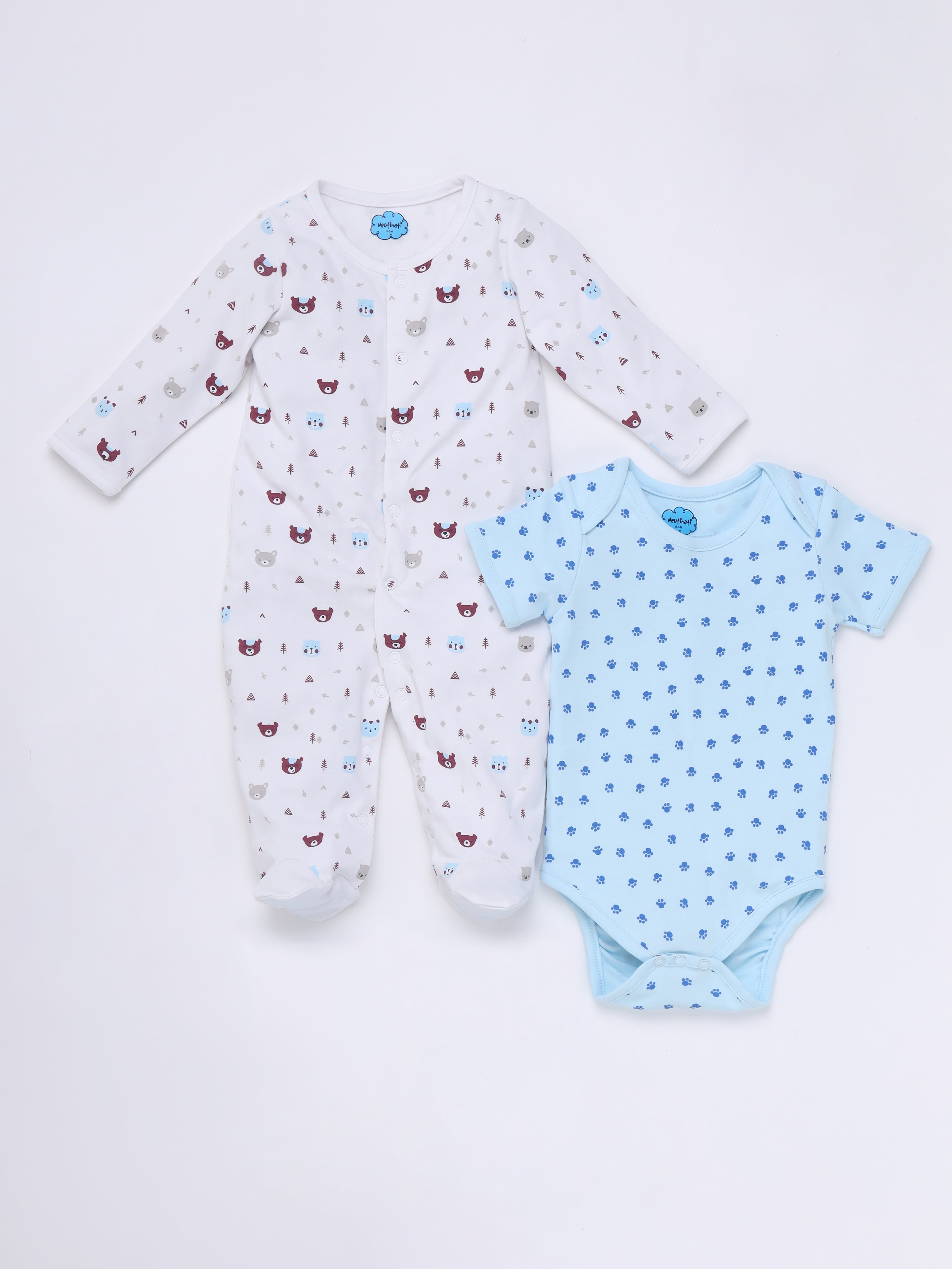 Nautinati Newborn Baby Clothing Gift Set of 5 Items, 0-6 months