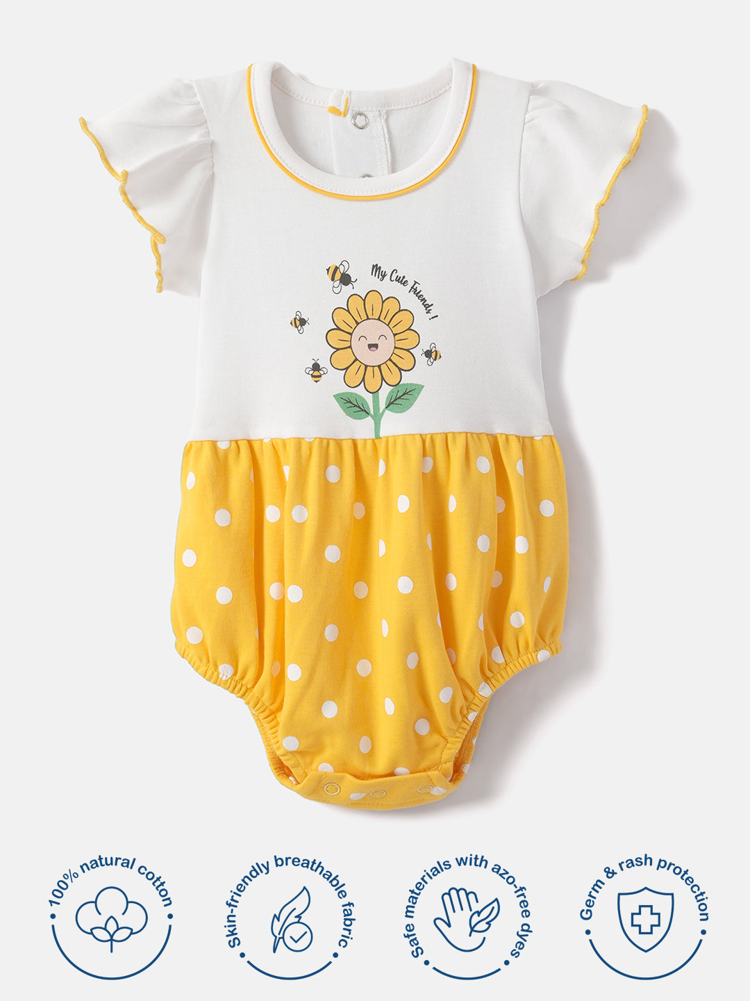 Nautinati Soft Cotton Bodysuits for Infants Newborn Baby Boys & Girls