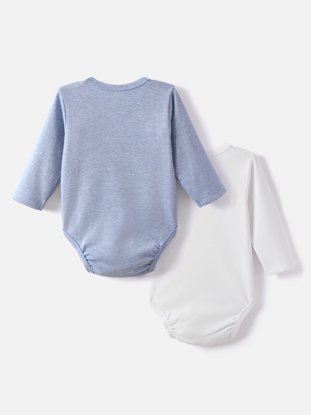 Nautinati Soft Cotton Bodysuits for Infants Newborn Baby Boys & Girls Pack of 2