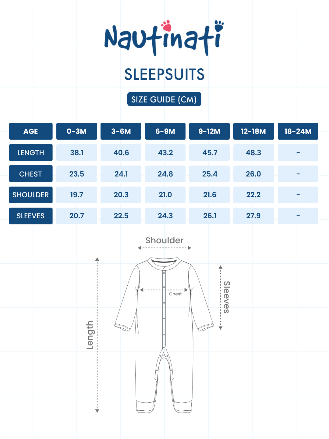 Nautinati Soft Cotton Romper Sleepsuit For Infants Newborn Baby Boys & Girls With Front Open Buttons