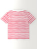 Nautinati Girls' Pack of 2 Cotton Graphic Printed and Striped T-shirts