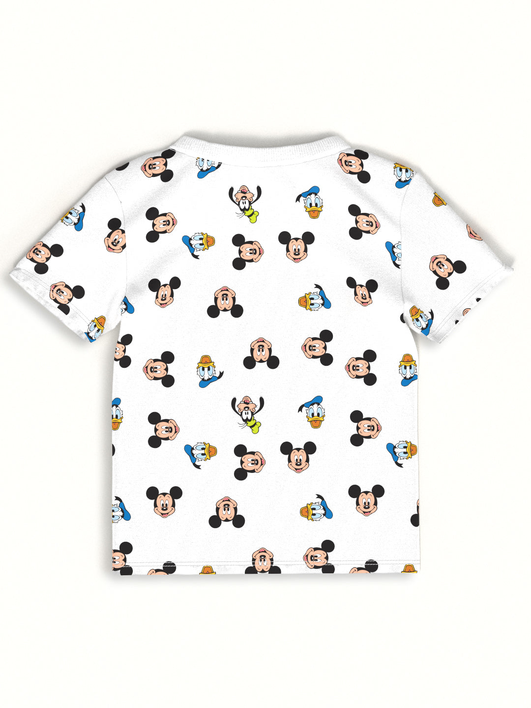 Nautinati Boys' Cotton Mickey & Donald Duck Printed T-shirt and Joggers