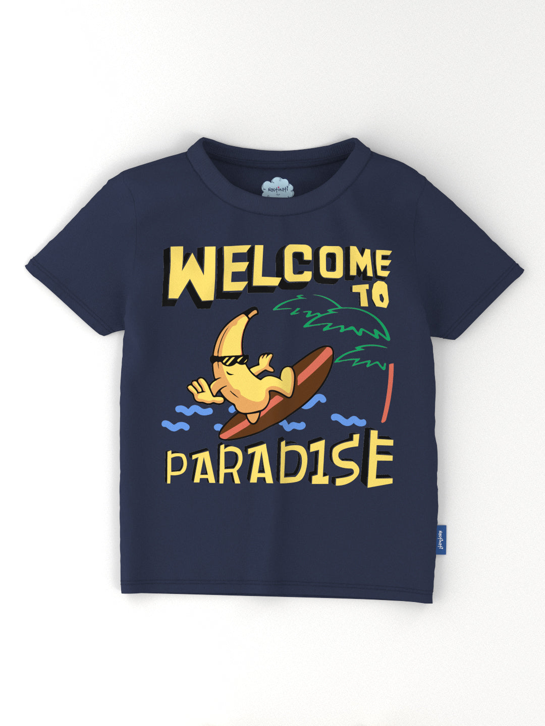 Nautinati Boys' Cotton Pack of 3 Graphic Print T-shirt