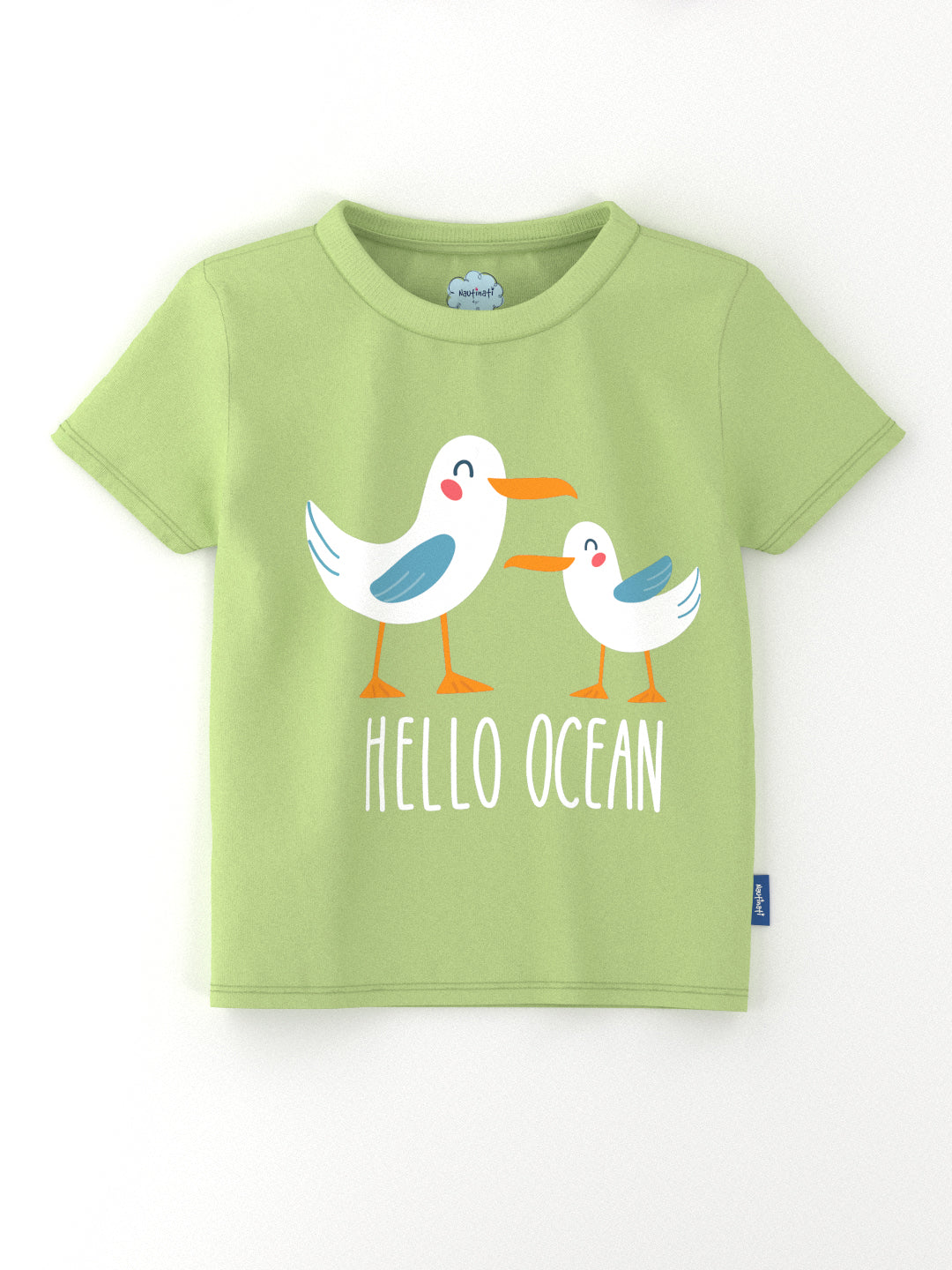 Nautinati Boys' Pack of 2 Cotton Beach Graphic Printed T-shirts