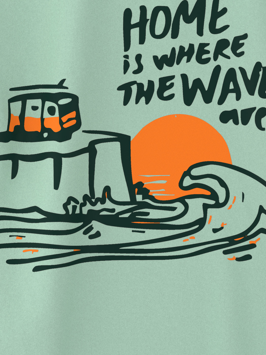 Nautinati Boys' Pack of 2 Cotton Beach Graphic Printed T-shirts