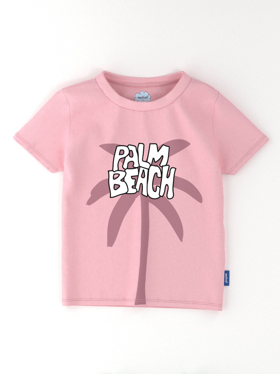 Nautinati Boys' Pack of 2 Cotton Beach Graphic Printed T-shirts