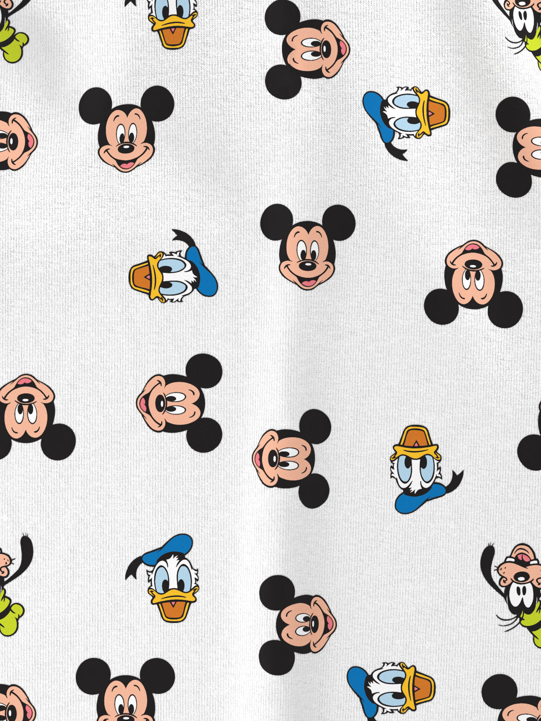 Nautinati Boys' Cotton Mickey & Donald Duck Printed T-shirt and Joggers