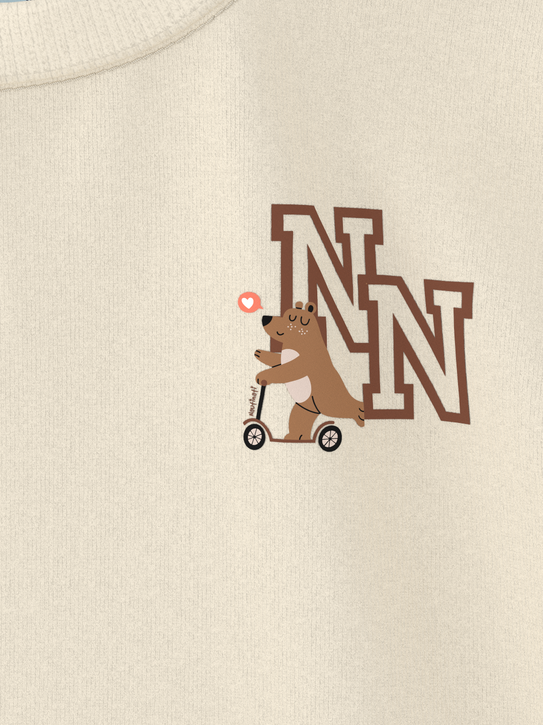 Nautinati Unisex Cotton T-shirt |Sticker Printed| Age 2 - 10 Years