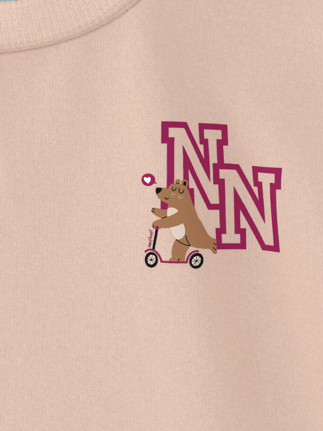 Nautinati Unisex Cotton T-shirt |Sticker Printed| Age 2 - 10 Years