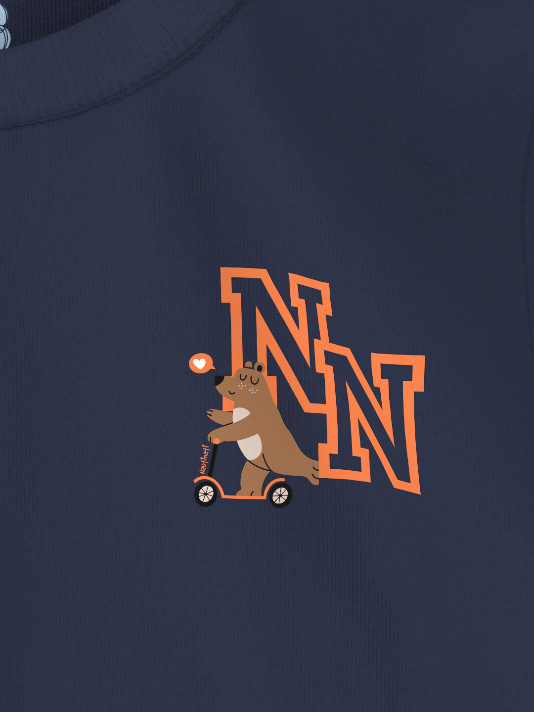 Nautinati Unisex Cotton T-shirt |Sticker Printed| Age 2 - 10 Years