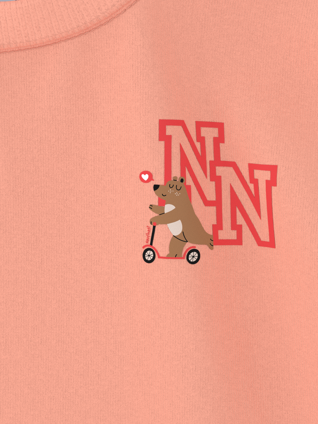 Nautinati Unisex Cotton T-shirt |Sticker Printed| Age 2 - 10 Years