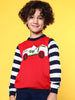 Nautinati Boys Red Navy Blue Pullover