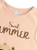 Nautinati Boys Peach and Black Graphic Printed Set | Aged 0 - 2 Years | Sleeveless Cotton Tshirt and shorts.