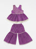 Nautinati Purple Festive Ethnic Set for Girls Cotton Comfort & Style