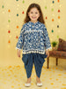 Nautinati Girls' Cotton Festive Printed Jacket, Top and Dhoti Set | Age 2 - 10 Years