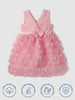 Nautinati Girls' Party Frock With Roses and Pearl Embellishment