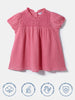 Nautinati Girls' Cotton Shirred Solid Top | Age 0 - 2 Years