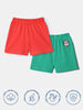 Nautinati Boys' 100% Cotton Shorts | Pigment Print | Pack of 2 | Age 0 - 2 Years