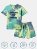 Nautinati Boys' Cotton T-shirt and Shorts Set | Tie and Dye |  Age 2 - 10 Years