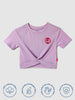 Nautinati Cotton Purple Minnie Mouse T-shirt for Girls