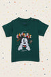 Nautinati Green Mickey Mouse Plastisol Printed T-shirt for Boys