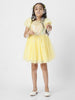 Nautinati Girls' Embellished Dress With Puff Sleeves