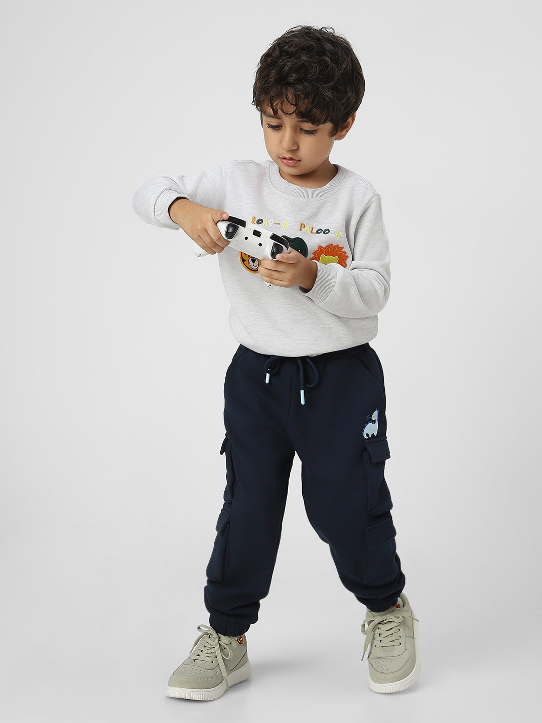 Nautinati Boys' Solid Utility Joggers