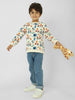 Boys Playful Conversational Printed Sweatshirt