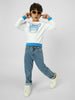 Boys Colourful-Ribbed Sweatshirt