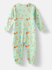 Nautinati Infant's Premium Cotton Graphic Printed Pack of 2 Sleepsuits