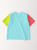 Nautinati Boys’ Cotton Graphic Printed Colourblock Sleeve T-shirt