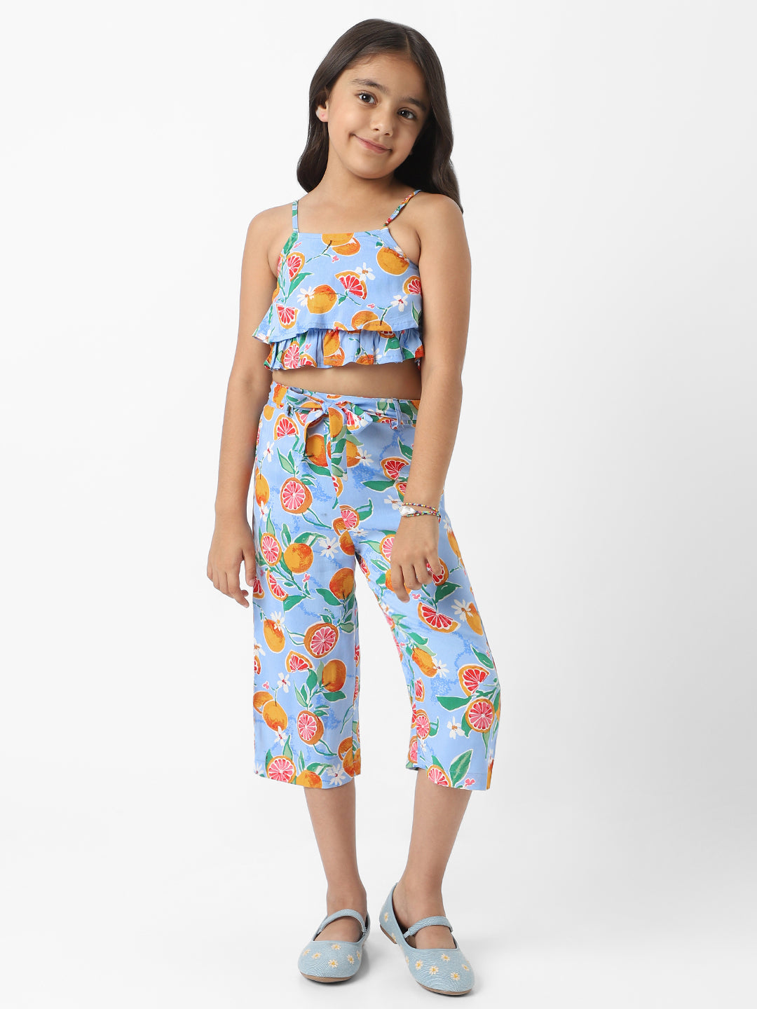 Cotton Co-ords for Girls | Girls Rayon-Cotton Clothing Set | 4 to 8 Years