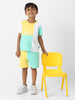 Nautinati Boys' Colourblock Combo Set of T-shirt and Shorts