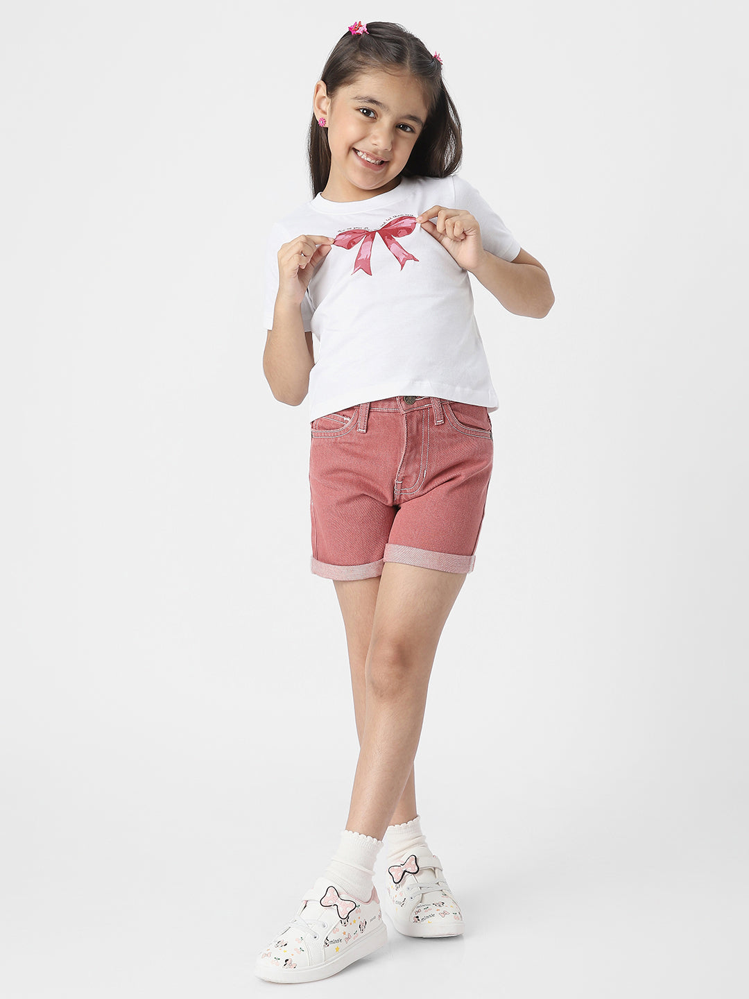 Nautinati Girls' Cotton Combo Set of Top and Shorts