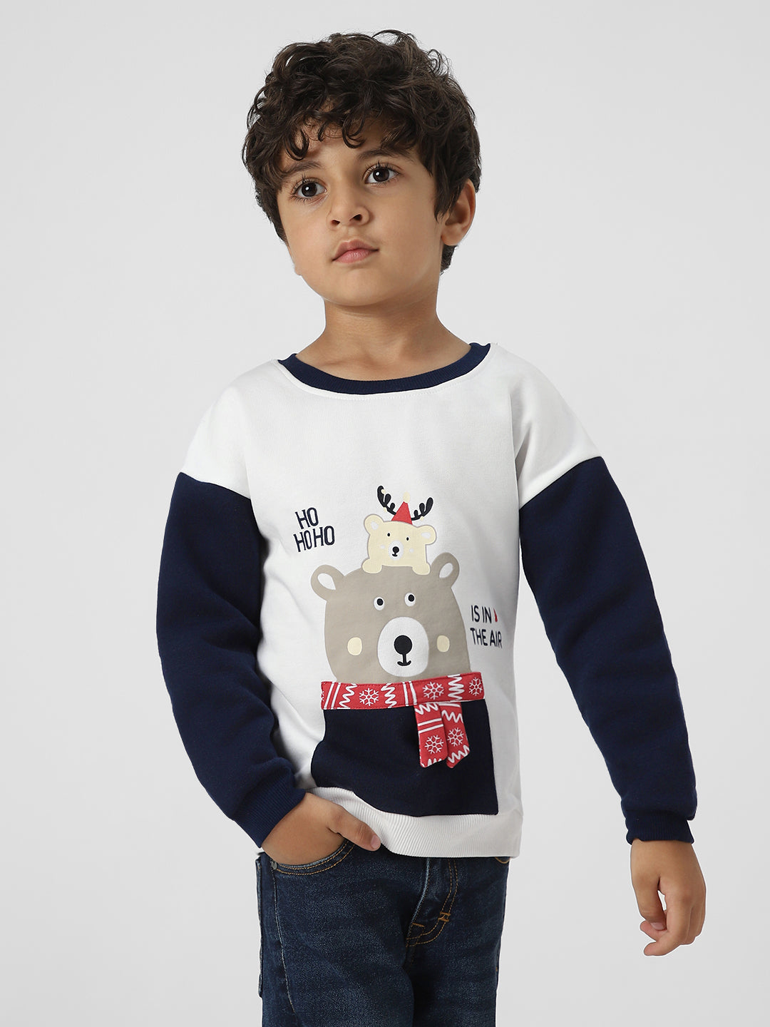 Boys Holiday-Themed Fleeece Sweatshirt