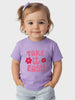 Nautinati Girls' Cotton T-shirt | “Take it Easy” Print | Age 0 - 2 Years