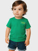 Nautinati Boys' Cotton T-shirt|Mickey Mouse Typography Print | Age 0 - 2 Years