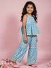 Nautinati Girls' Cotton Festive Printed Top and Sharara Set | Age 2 - 10 Years