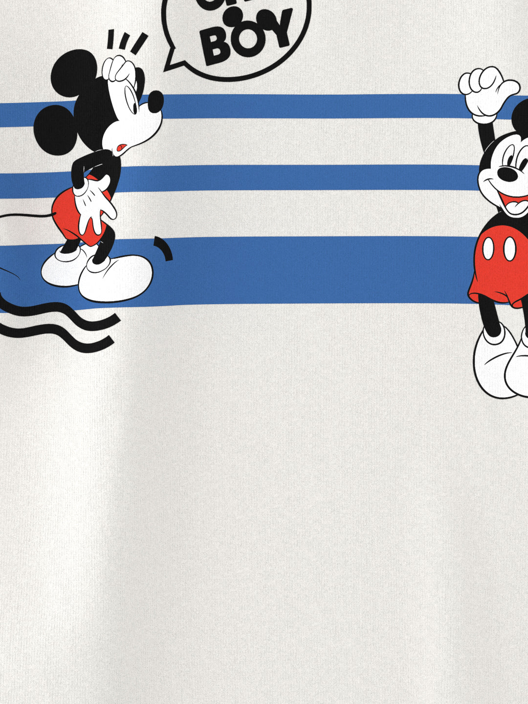 Nautinati Boys' Cotton Pack of 2 Mickey Mouse Print T-shirt