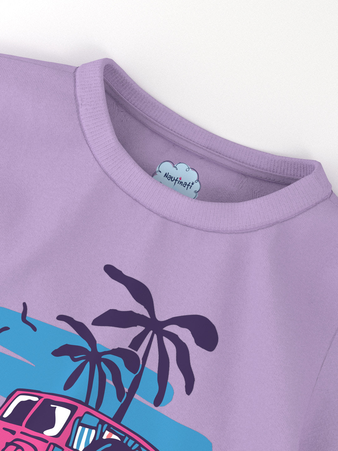 Nautinati Boys' Pack of 2 Cotton Beach Graphic Printed T-shirts