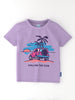 Nautinati Boys' Pack of 2 Cotton Beach Graphic Printed T-shirts