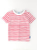 Nautinati Girls' Pack of 2 Cotton Graphic Printed and Striped T-shirts