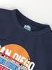 Nautinati Boys' Pack of 2 Cotton Beach Print Rib Collar T-shirts