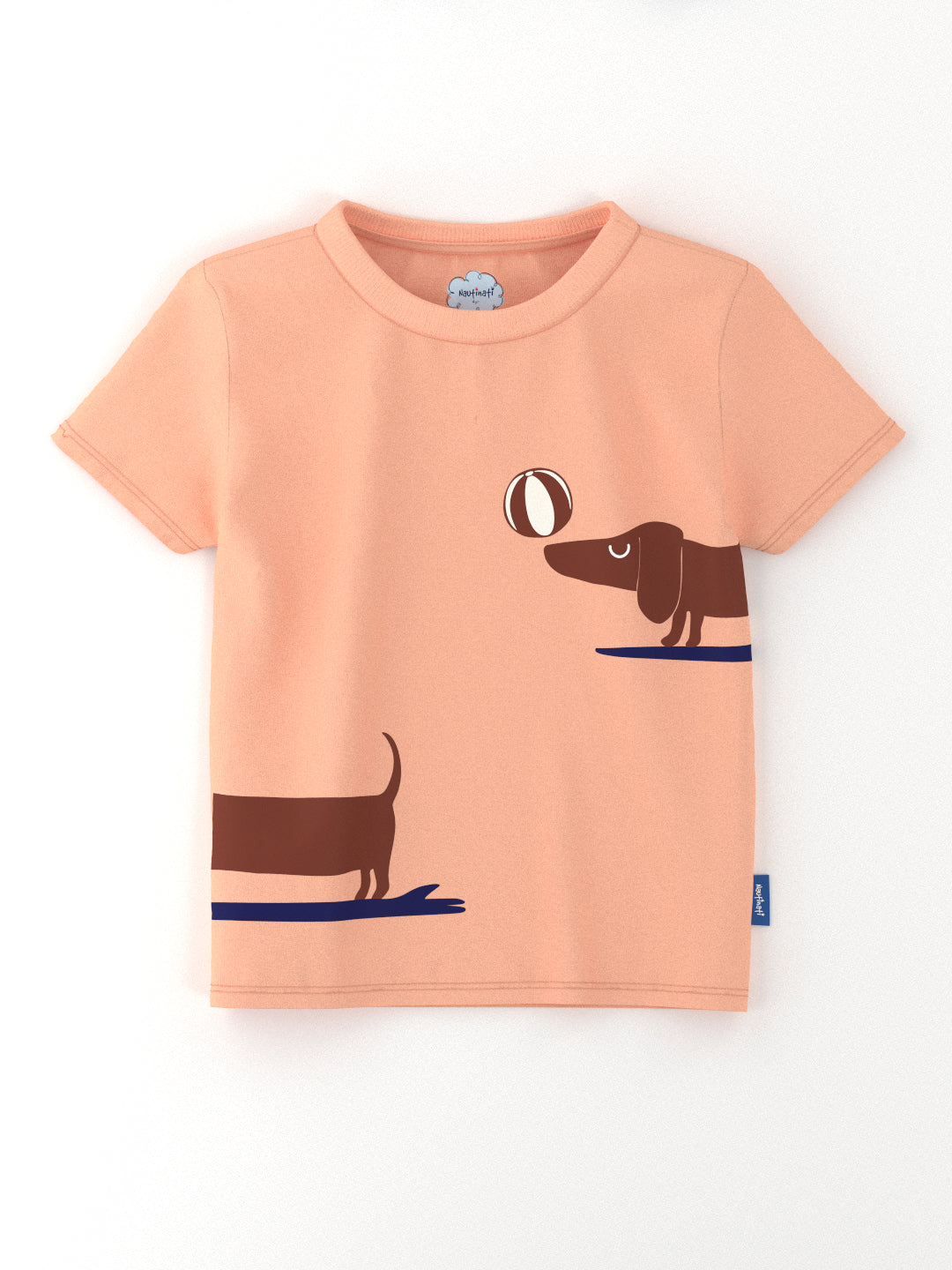 Nautinati Boys' Pack of 2 Cotton Beach Graphic Printed T-shirts
