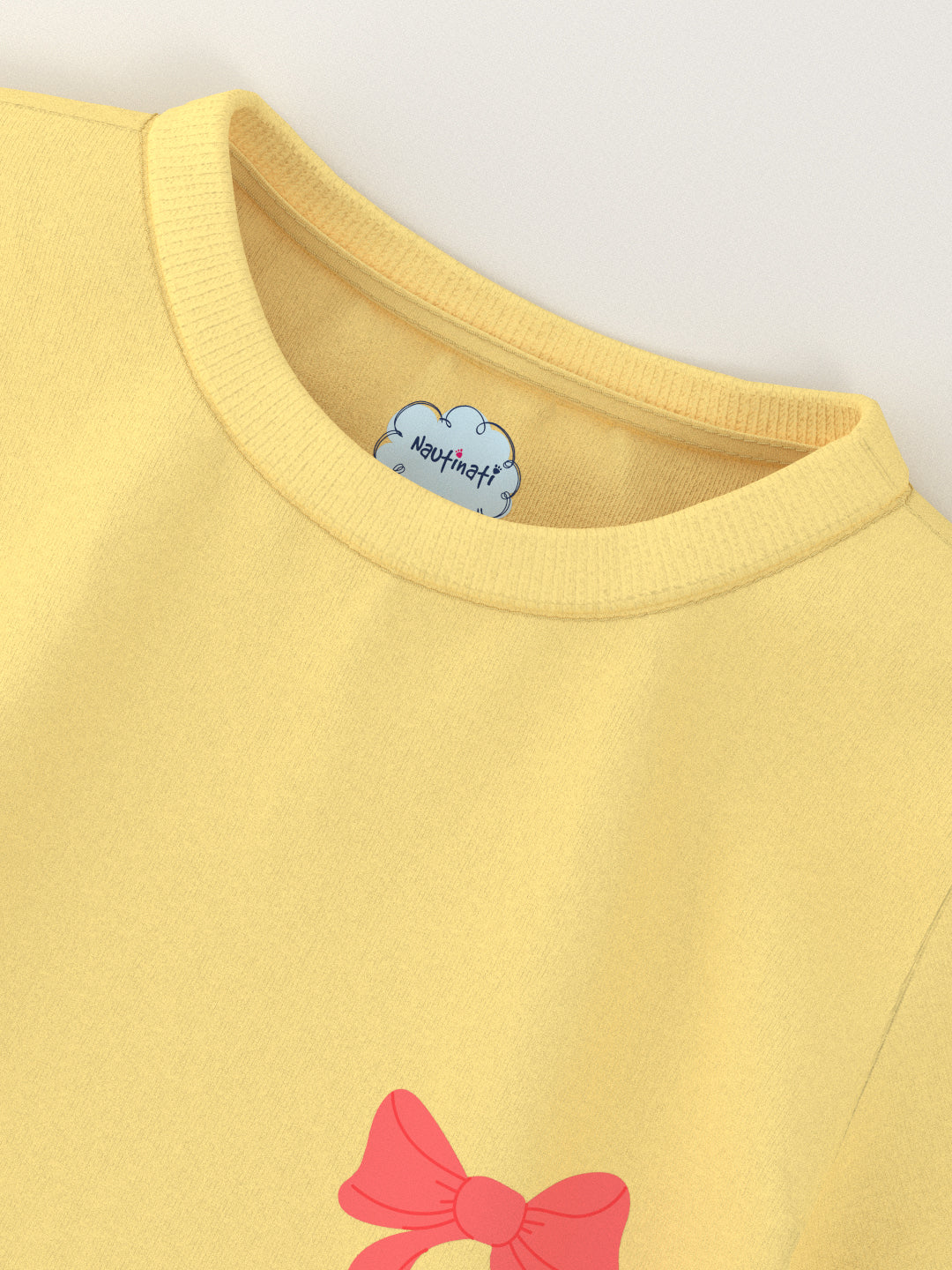 Nautinati Girls' Pack of 2 Cotton Candy Graphic Printed T-shirts